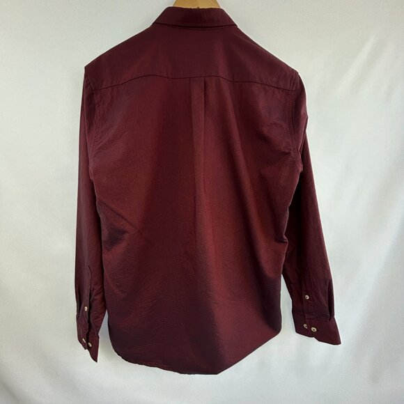 U.S. Polo Assn. preppy burgundy button-down shirt - men's large L - Picture 6 of 8